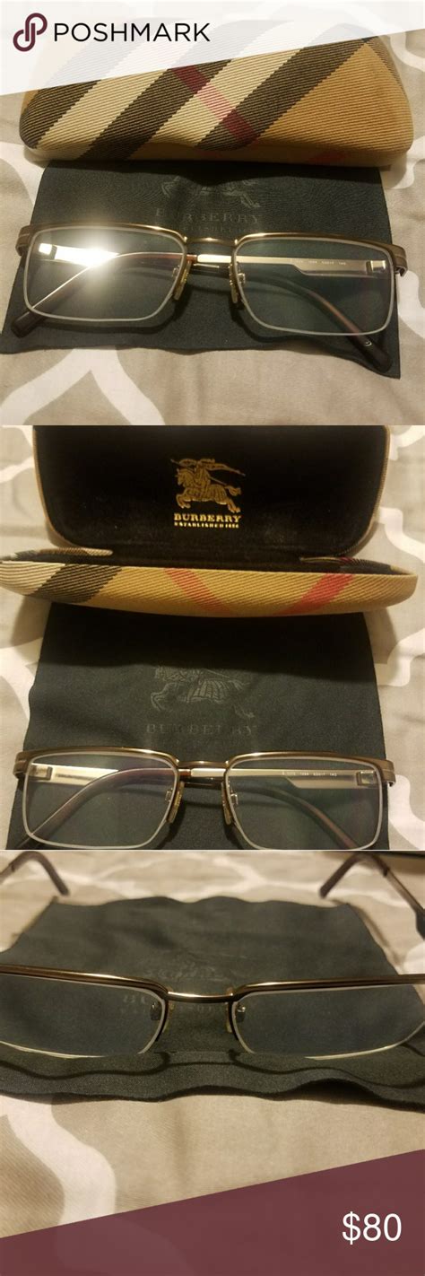 burberry metal frame glasses